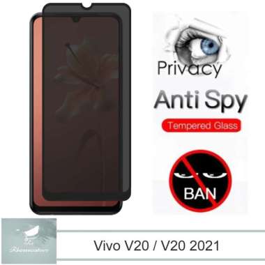 Promo Tempered Glass Layar Anti Spy Vivo V20 / V20 2021 Anti Gores Kaca Privasi Vivo V20 2021