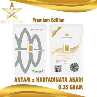 Surabaya - Logam Mulia Micro Gold Antam Hartadinata 0.25 Gram Premium Series