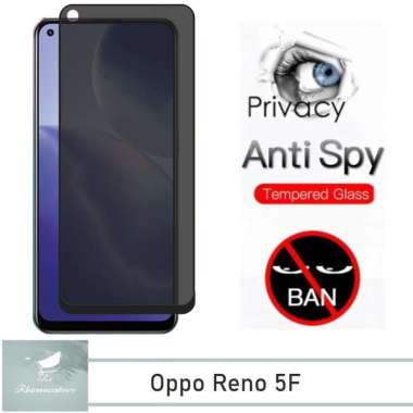 Promo Tempered Glass Layar Anti Spy Oppo Reno 5F Terbaru Anti Gores Kaca Privasi Oppo Reno 5F