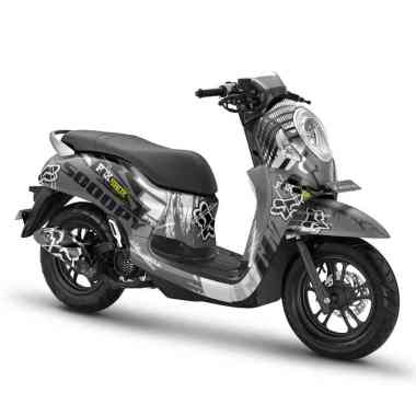 Decal Full body + Stiker Dashboard Scoopy Prestige 2020 2021 2022 2023 FOXSHOX Putih