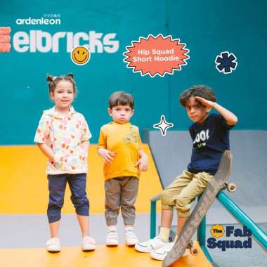 Ardenleon Hip Squad Short Hoodie L Fun Graffiti