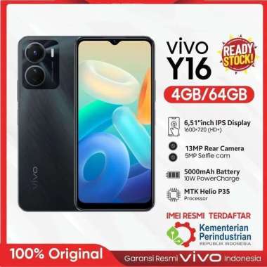 Vivo Y16 Ram 4 Rom 64GB Gold