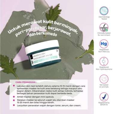 Scarlett Whitening Masker Mugwort Mask & Seriously Hydrating Mask Mugwort Mask