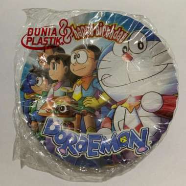 1PACK/10PCS PIRING KERTAS cake kue tart ulang tahun MOTIF gambar KARAKTER anak paper plate ultah PIR