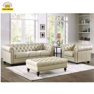 IDEA - Sofa Chesterfield Mewah Sofa Ruang Tamu Keluarga