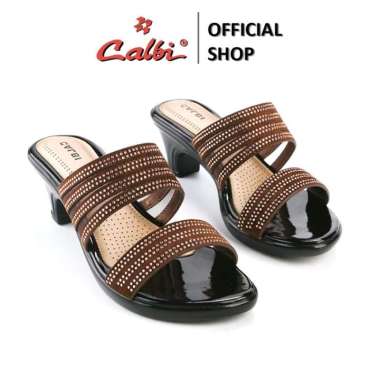 Calbi Sandal Heels Wanita - CRX 1818 39 Cokelat