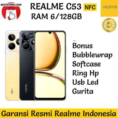 REALME C53 NFC 6/128GB GARANSI RESMI REALME INDONESIA gold