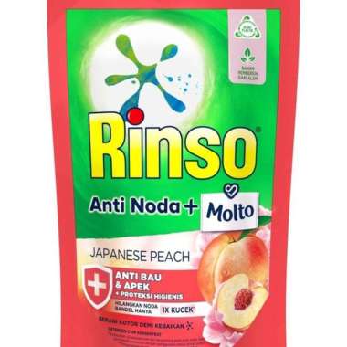 Rinso Molto Deterjen Cair Japanese Peach Pouch 510ml