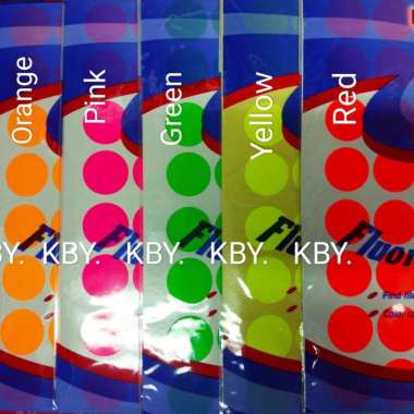 LABEL STICKER STIKER BULAT WARNA 117 DIAMETER 22MM TJ MERAH SALEM