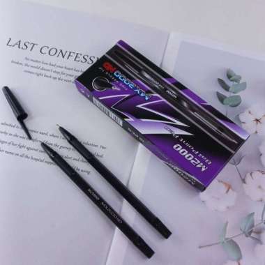 Pulpen M2000 Tinta Hitam MX2000 ND Ballpoint Isi 12 Pcs
