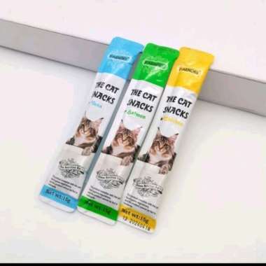 FANBEI SNACK KUCING TREAT PENGEMUK 15 GRM CREAMY MAKANAN BASAH KUCING SALMON