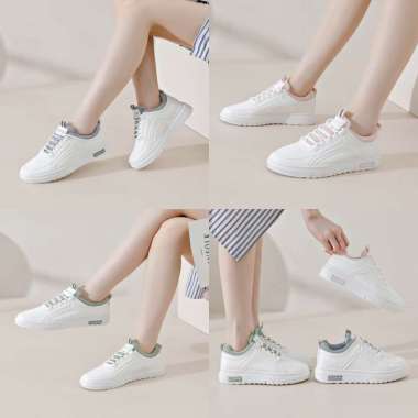 Supervice Taeyeon Sepatu Sneakers Wanita Import Korea - Lxk198 36 GRAY