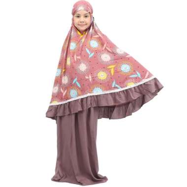 mukena tazbiya anak adiba mocca