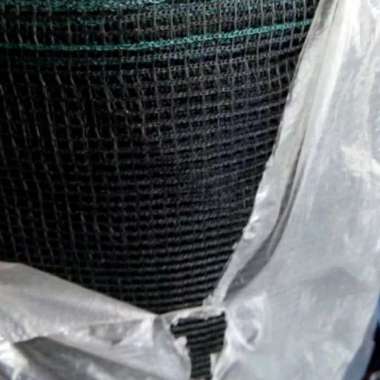 jaring waring hitam rk benang double anti geser per roll Multicolor