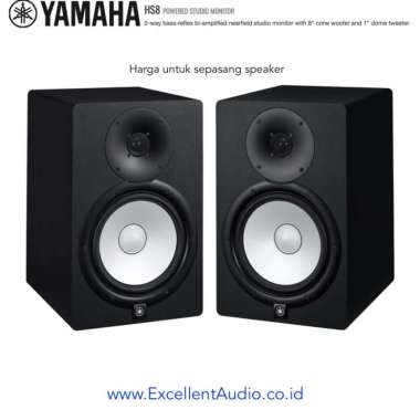 Yamaha HS8 Aktif studio monitor speaker HITAM