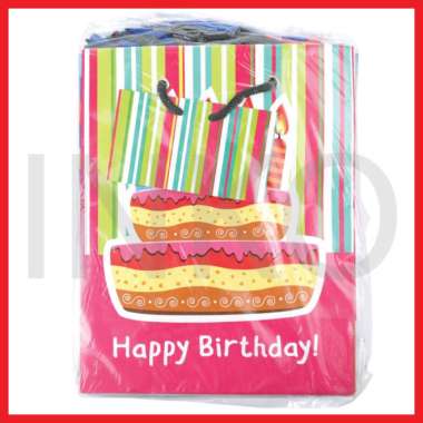 OKEY KRAFT PAPER BAG B BRITHDAY WISHES
