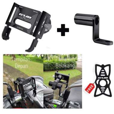 ZACRO GUB P30 Original Holder Hp Motor Dudukan Ponsel Aluminium Aloy Holder Handphone Motor Gub P30 