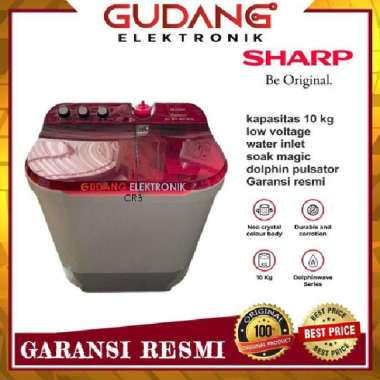 MESIN CUCI 2 TABUNG SHARP EST 1090 10KG TWIN TUBE EST1090