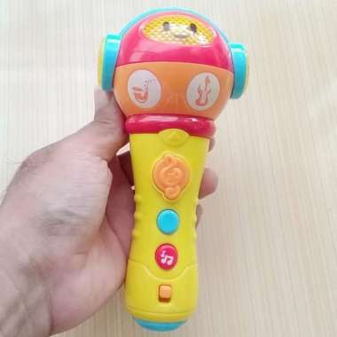 Mainan Edukasi Musik / Music Lagu Model Mic Toys Bekas