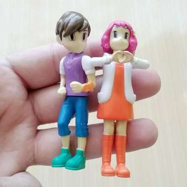 Paket 2 Mainan / Pajangan Figure Tobot Ryan & Dolly Toys Bekas