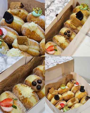 donat bomboloni empuk bomboloni lezat donat isi bomboloni viral Donat Viral 12Pcs