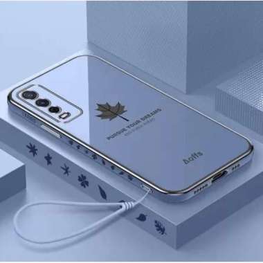 Case Vivo Y20 / Vivo Y20S / Vivo Y12S / Vivo Y20i Softcase Plating Pelindung Back Cover HITAM
