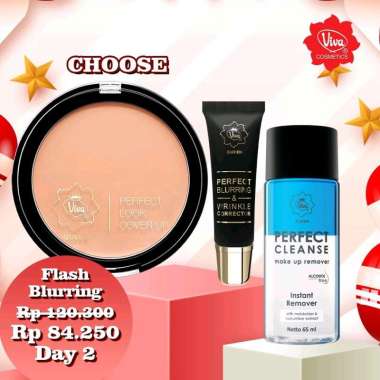 Paket 1 Viva Queen Cover Up Foundation, 1 Viva Queen Perfect Blurring and Wrinkle Corrector, 1 Viva 