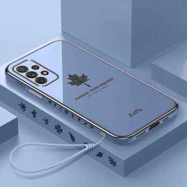 Promo Case Maple Samsung A33 5G Softcase Silikon Elektro Plating Mewah Dengan Tali Gantung SAMSUNG A