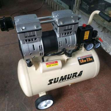 Kompresor Angin Tanpa Oli SUMURA OFS 750-25 25Liter / Portable Air Compressor Oilless SUMURA OFS750-