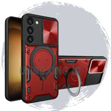 Casing Infinix Note 12 G96 Case Infinix Note 12 G96 Ring Slide Lens Merah