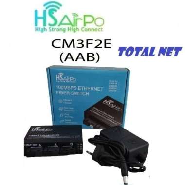 HSAIRPO HTB CM3F2E 3FO 2Lan MEDIA CONVERTER 3 FIBER 2 ETH