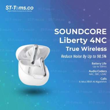 Anker Soundcore Liberty 4NC /4 NC True Wireless TWS ANC LDAC - A3947 Clear White