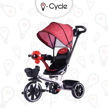 Tricycle Stroller Anak i-Cycle (Titus) Merah