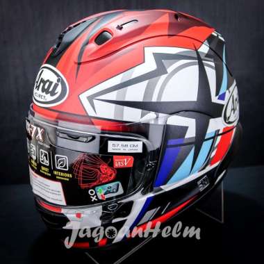 ARAI HELM RX-7X TAKUMI | BLACK BLUE RED DOFF | RX7X SINGLE VISOR M