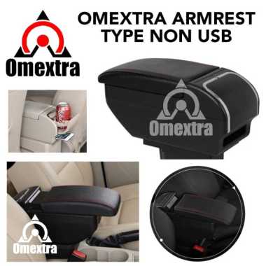 Omextra Armrest AVANZA XENIA Console Box Xenia Avanza thn 2012 to 2017 JAHIT MERAH NON USB