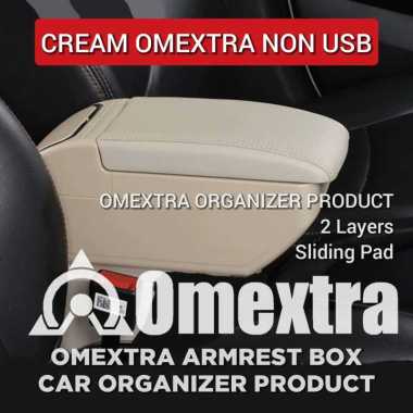 Omextra Armrest AVANZA XENIA Console Box Xenia Avanza thn 2012 to 2017 CREAM/BEIGE NON USB