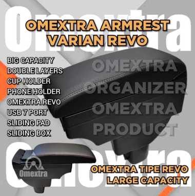 Omextra Armrest AVANZA XENIA Console Box Xenia Avanza thn 2012 to 2017 JAHIT MERAH REVO REGULAR