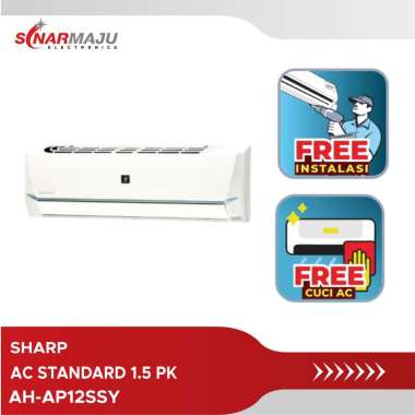 AC Standard Sharp Plasmacluster 1.5 PK FREE INSTALASI AH-AP12SSY AHAP12SSY AH AP12SSY