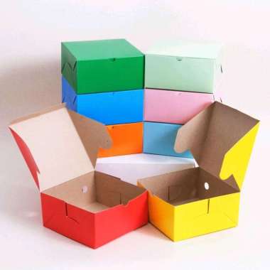 Dus Snack Box Snack Makan Kecil Kotak 15x15x7,5 cm Oren
