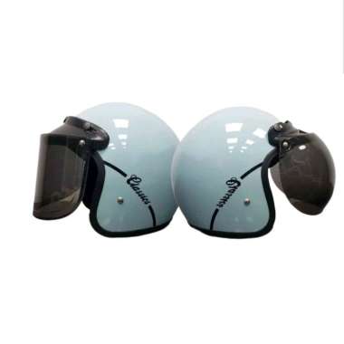 Helm Bogo Retro Ant Classic Ana Sage Green Tanpa Kaca