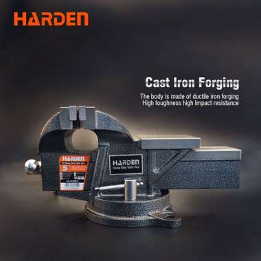 Ragum duduk putar 8" / Catok Besi / Catok Meja / Heavy Duty Table Vice 8" HARDEN