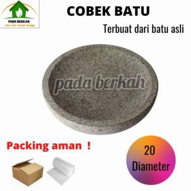 Cobek Batu Coet Batu Asli Ukuran 20 cm