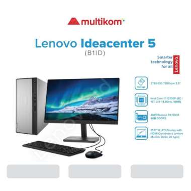 PC Desktop Lenovo IC 5i 14IOB6 B1ID I7 10700F 8GB 2TB RX550X W11 O21