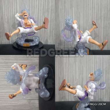 action figure mini one piece Luffy gear 5 Lostpack topper kue
