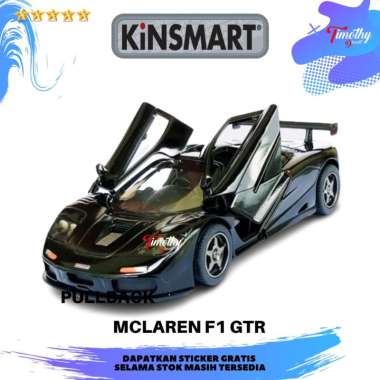 Diecast Kinsmart Mclaren F1 GTR Varian Warna Skala 32 Pullback F1 HITAM