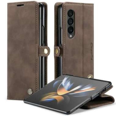 SAMSUNG Z Fold 3/Fold3 5G Flip CASEME Wallet Leather Case Cover Dompet Coklat Tua