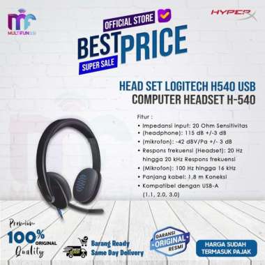 Head set LOGITECH H540 USB Computer Headset H-540