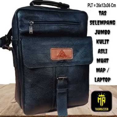 Mivaso Tas selempang super besar kulit asli muat map| Tas kantoran| Tas kuliahan | Tas pengajian