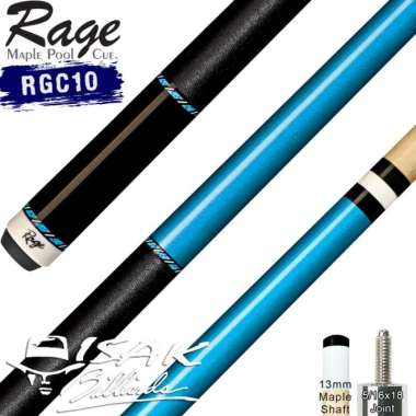 Rage RGC10 Pool Cue - 13 mm Maple Billiard Stick Stik Biliar Players TERJAMIN