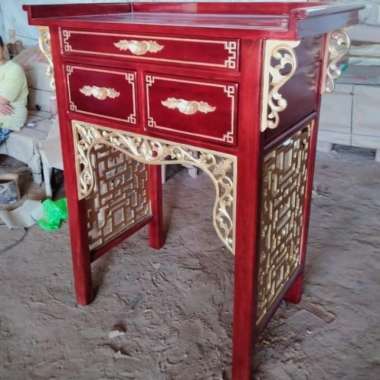 Meja Altar Sembahyang Konsul Ukir Kayu Jati Jepara